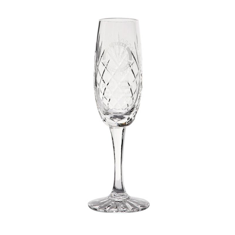 Image of 165ml Glencoe Lead Crystal Panel Champagne Flute