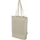 Image of Pheebs 150 g/m² recycled cotton tote bag with front pocket 9L